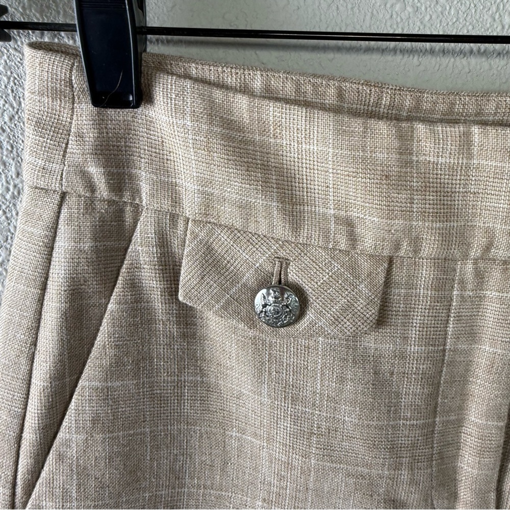 Veronica Beard Renzo Cropped Pants Plaid Brown Business Casual Women’s Size 0 - Picture 9 of 14